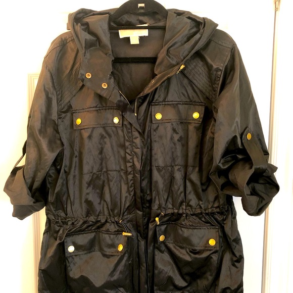 Michelle Kors hooded windbreaker jacket Large - Picture 2 of 10